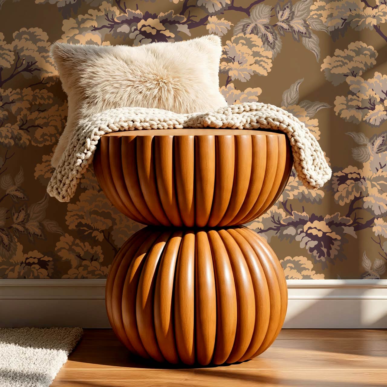 Lennon Vintage Tapestry Forest Sand Squash Wallpaper