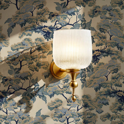 Lennon Vintage Tapestry Forest French Blue Wallpaper