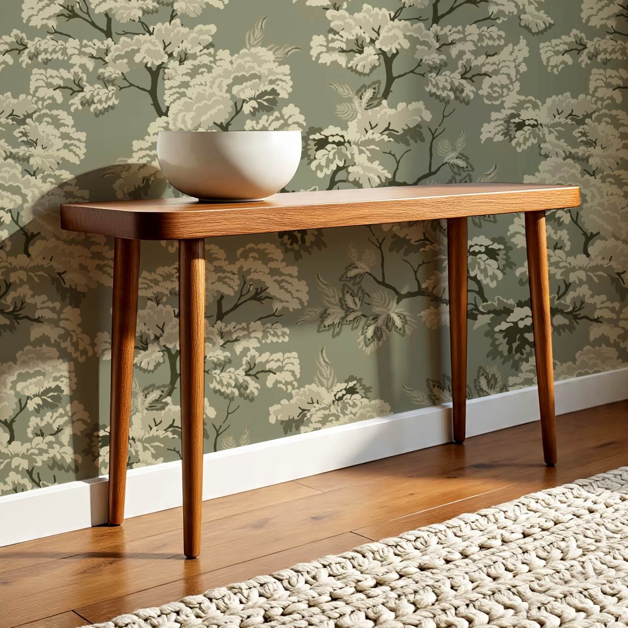 Lennon Vintage Tapestry Forest Sage Wallpaper