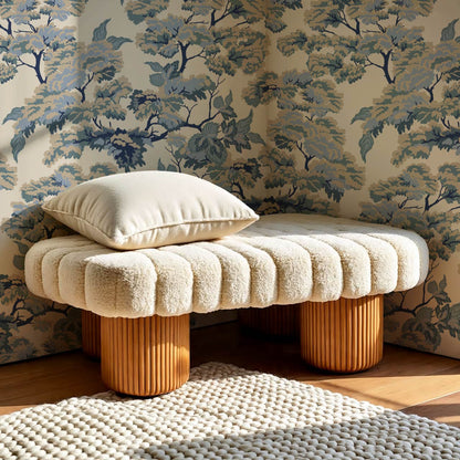 Lennon Vintage Tapestry Forest French Blue Wallpaper