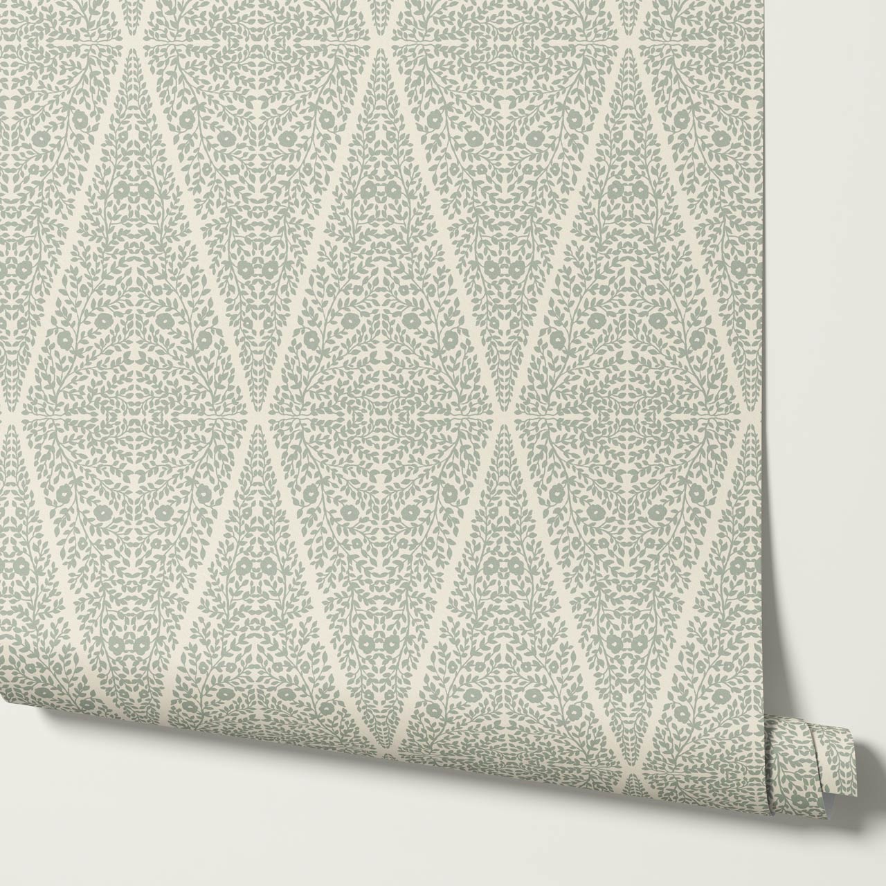 Leocadia The Silence of Vines Sage Cream Wallpaper