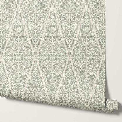 Leocadia The Silence of Vines Sage Cream Wallpaper