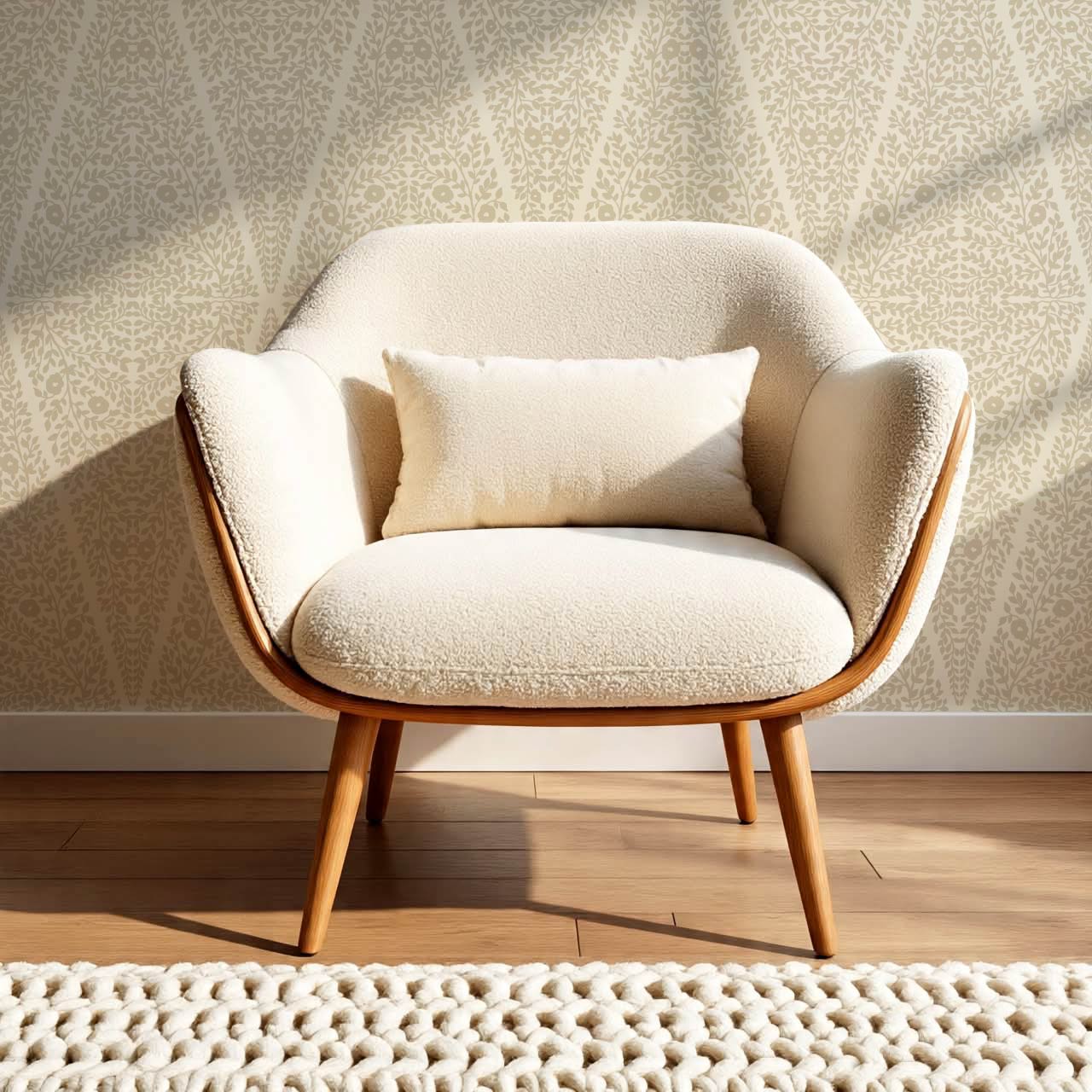 Leocadia The Silence of Vines Beige Cream Wallpaper