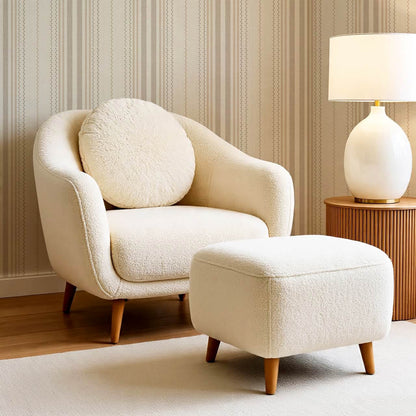 Leona Meadow Stripes Neutral Linen Clay Brown Wallpaper