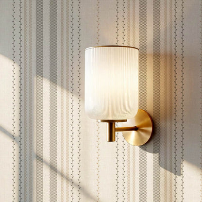 Leona Meadow Stripes Neutral Linen Ash Beige Wallpaper