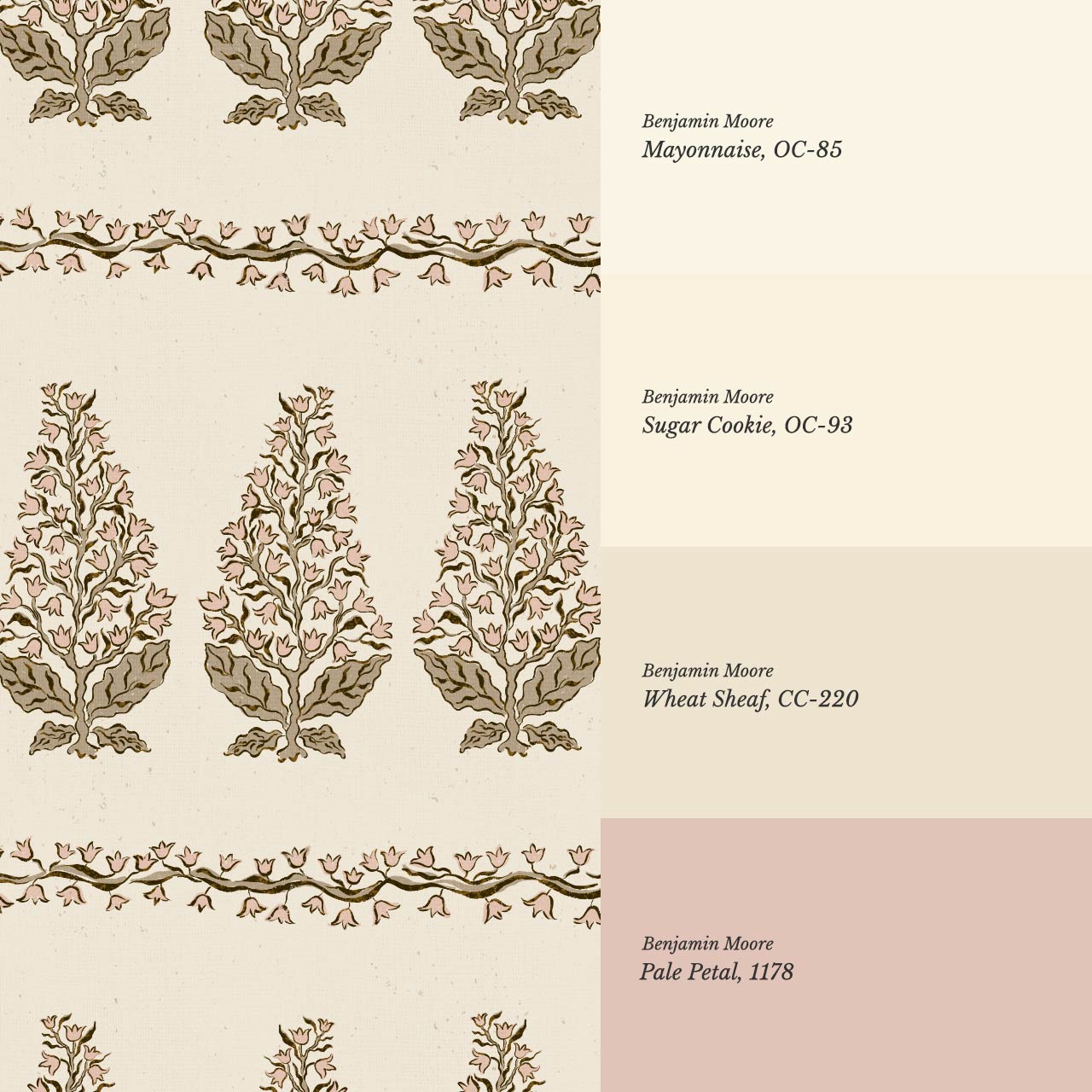 Leonor Bellflower Reverie Beige Blush Wallpaper