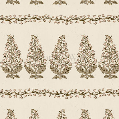 Leonor Bellflower Reverie Beige Blush Wallpaper