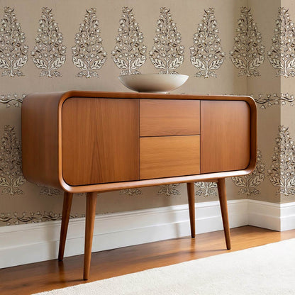 Leonor Bellflower Reverie Khaki Ivory Wallpaper