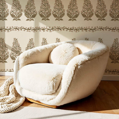 Leonor Bellflower Reverie Beige Blush Wallpaper