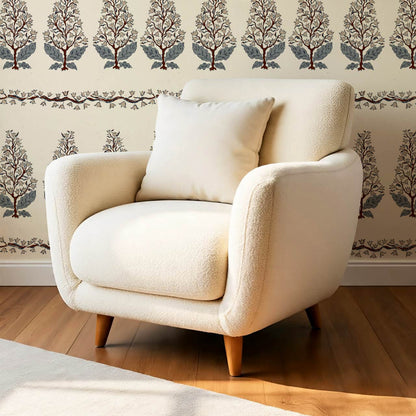Leonor Bellflower Reverie Taupe Slate Ivory Wallpaper