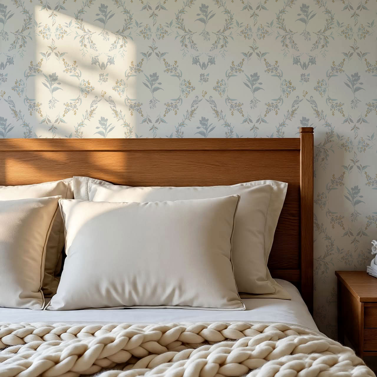 Lia Faded Opulence Dove Gold Wallpaper