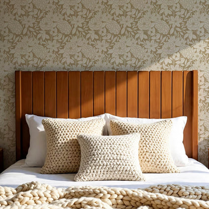 Lide Garden Olive Beige Wallpaper