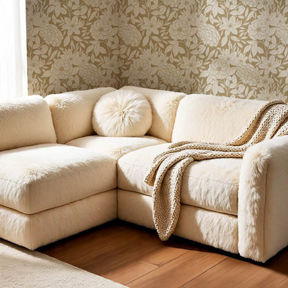 Lide Garden Olive Beige Wallpaper