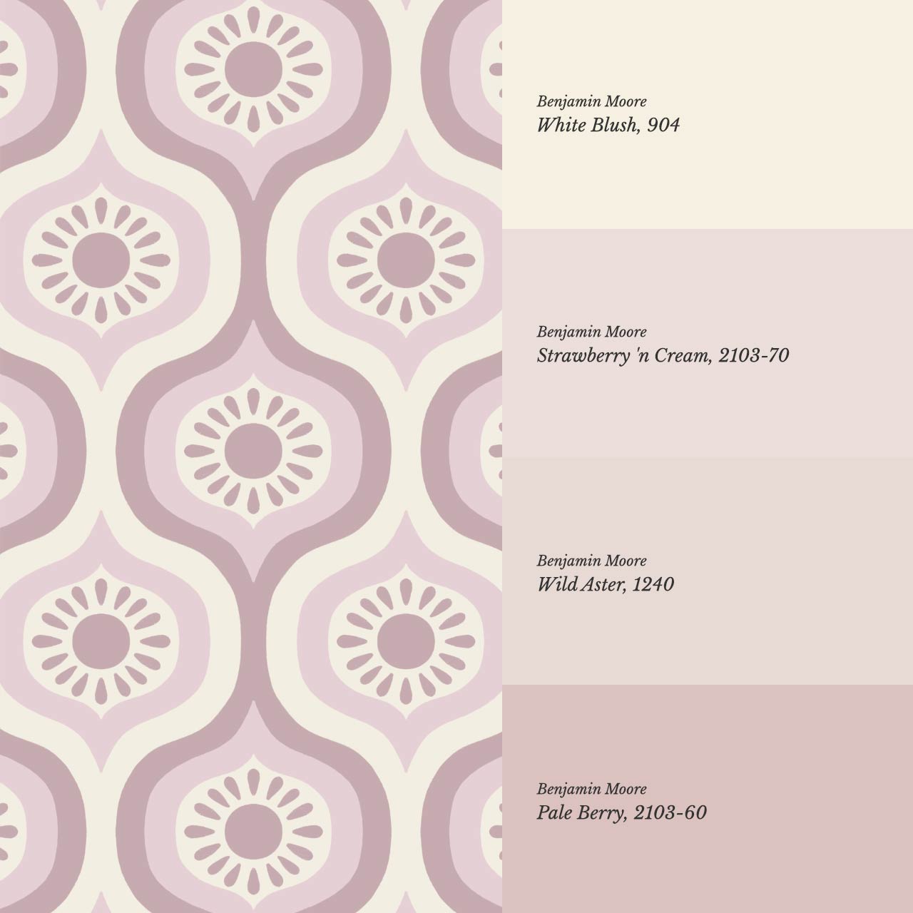 Lidia Infinite Sunshine Groove Plum Ivory Wallpaper