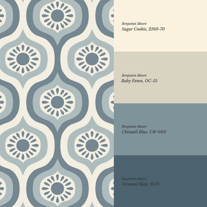 Lidia Infinite Sunshine Groove Slate Ivory Wallpaper