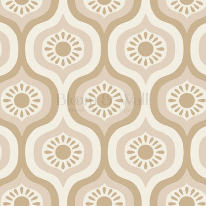 Lidia Infinite Sunshine Groove Neutral Beige Wallpaper