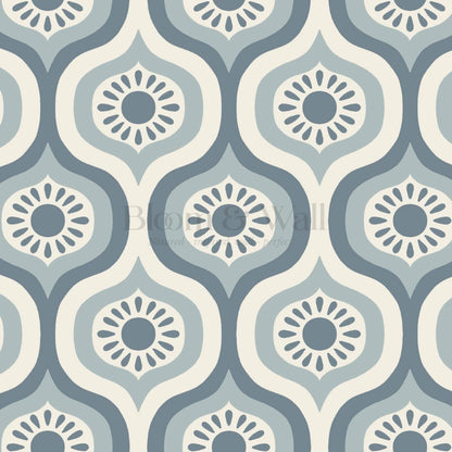 Lidia Infinite Sunshine Groove Slate Ivory Wallpaper