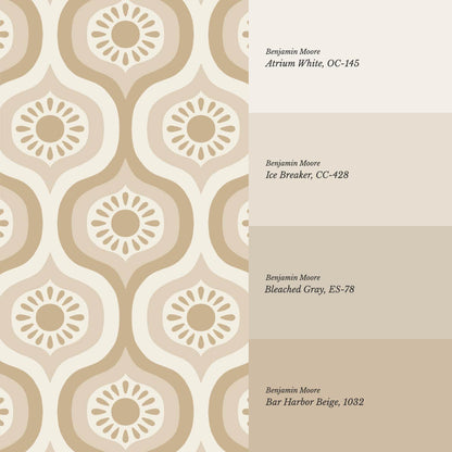 Lidia Infinite Sunshine Groove Neutral Beige Wallpaper