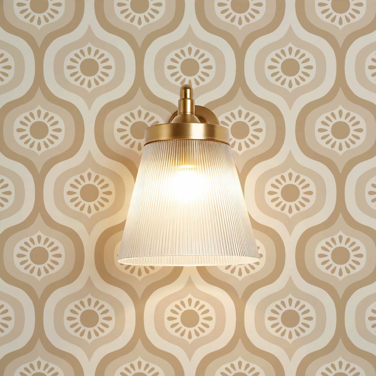 Lidia Infinite Sunshine Groove Neutral Beige Wallpaper