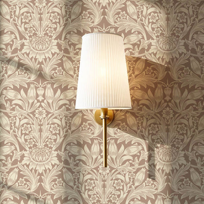 Liis Antique Sunflower Warm Clay Cream Wallpaper