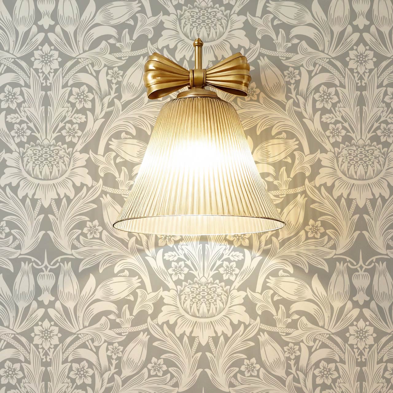 Liis Antique Sunflower Dove Gray Cream Wallpaper