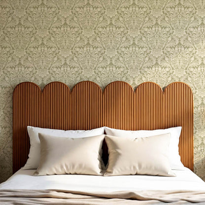 Liis Antique Sunflower Sage Butter Wallpaper