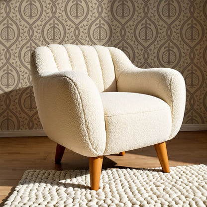 Lila Pomegranate Trellis Cocoa Beige Wallpaper