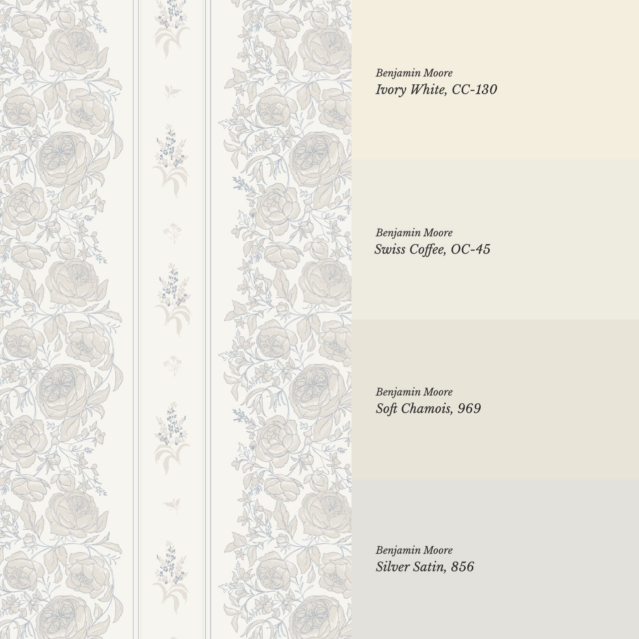 Lilah Garden Tapestry Cream Wallpaper