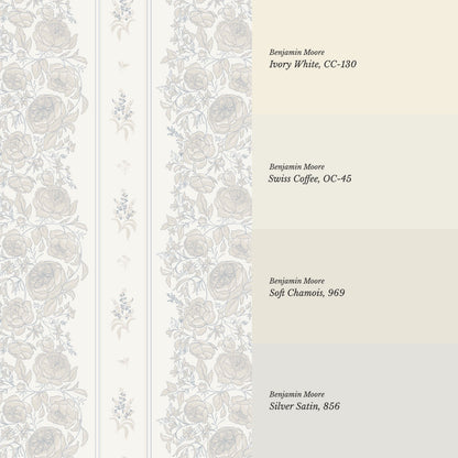 Lilah Garden Tapestry Cream Wallpaper