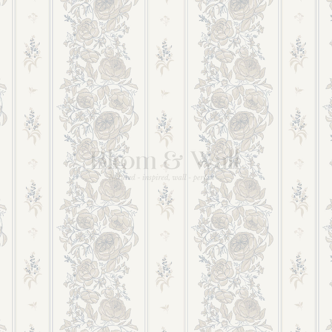 Lilah Garden Tapestry Cream Wallpaper