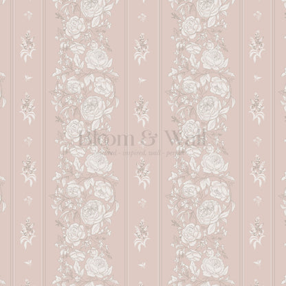 Lilah Garden Tapestry Mauve Wallpaper