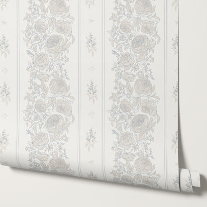 Lilah Garden Tapestry Cream Wallpaper