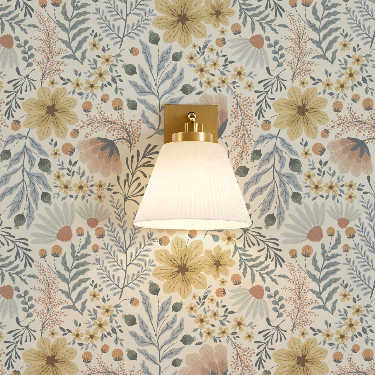 Lilibeth Cottagecore Wildflowers Sky Wallpaper