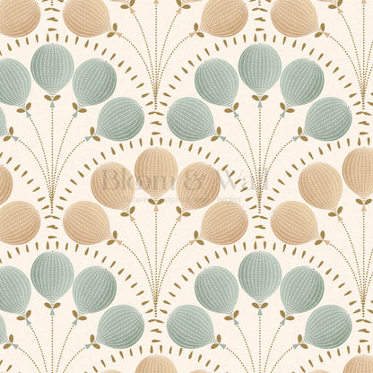 Lilly Balloons Sage Beige Wallpaper