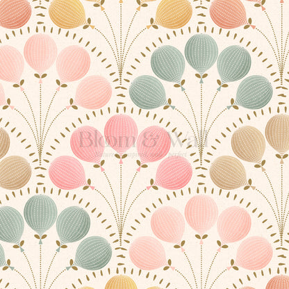 Lilly Balloons Pastel Wallpaper