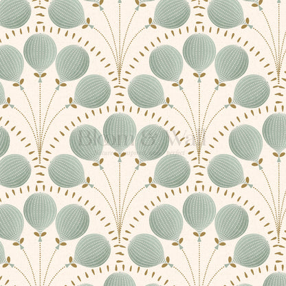 Lilly Balloons Sage Wallpaper