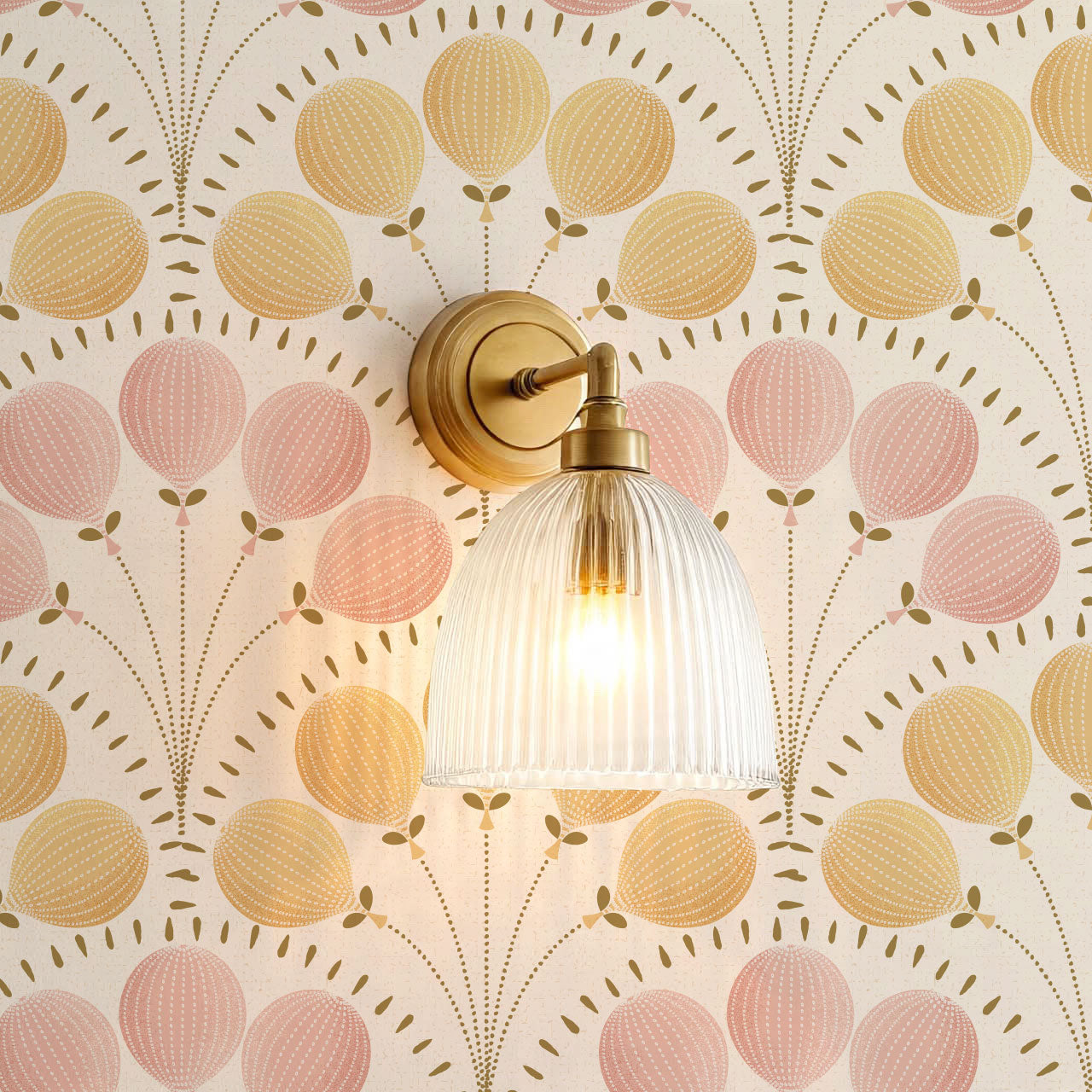 Lilly Balloons Blush Wallpaper
