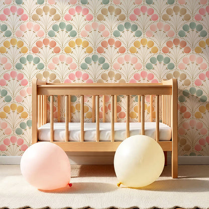 Lilly Balloons Pastel Wallpaper