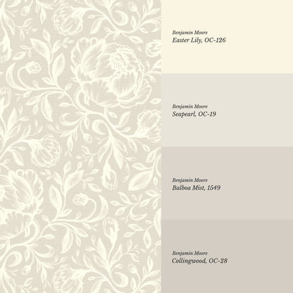 Lina Adorne Blooms Soft Haze Wallpaper