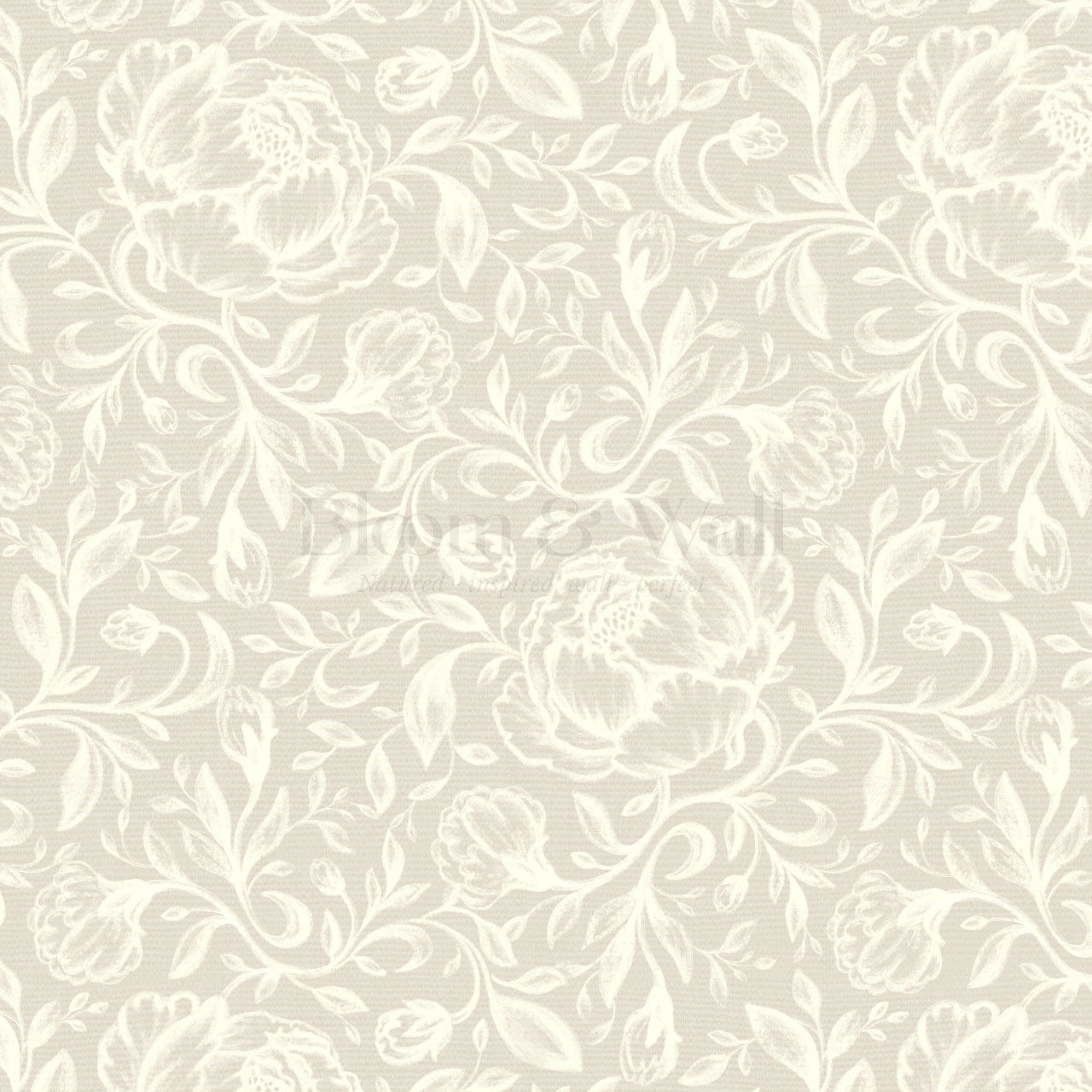 Lina Adorne Blooms Soft Haze Wallpaper