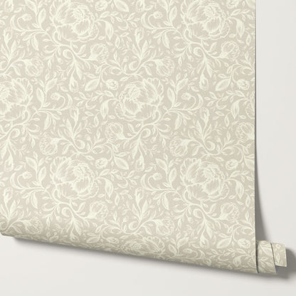 Lina Adorne Blooms Soft Haze Wallpaper