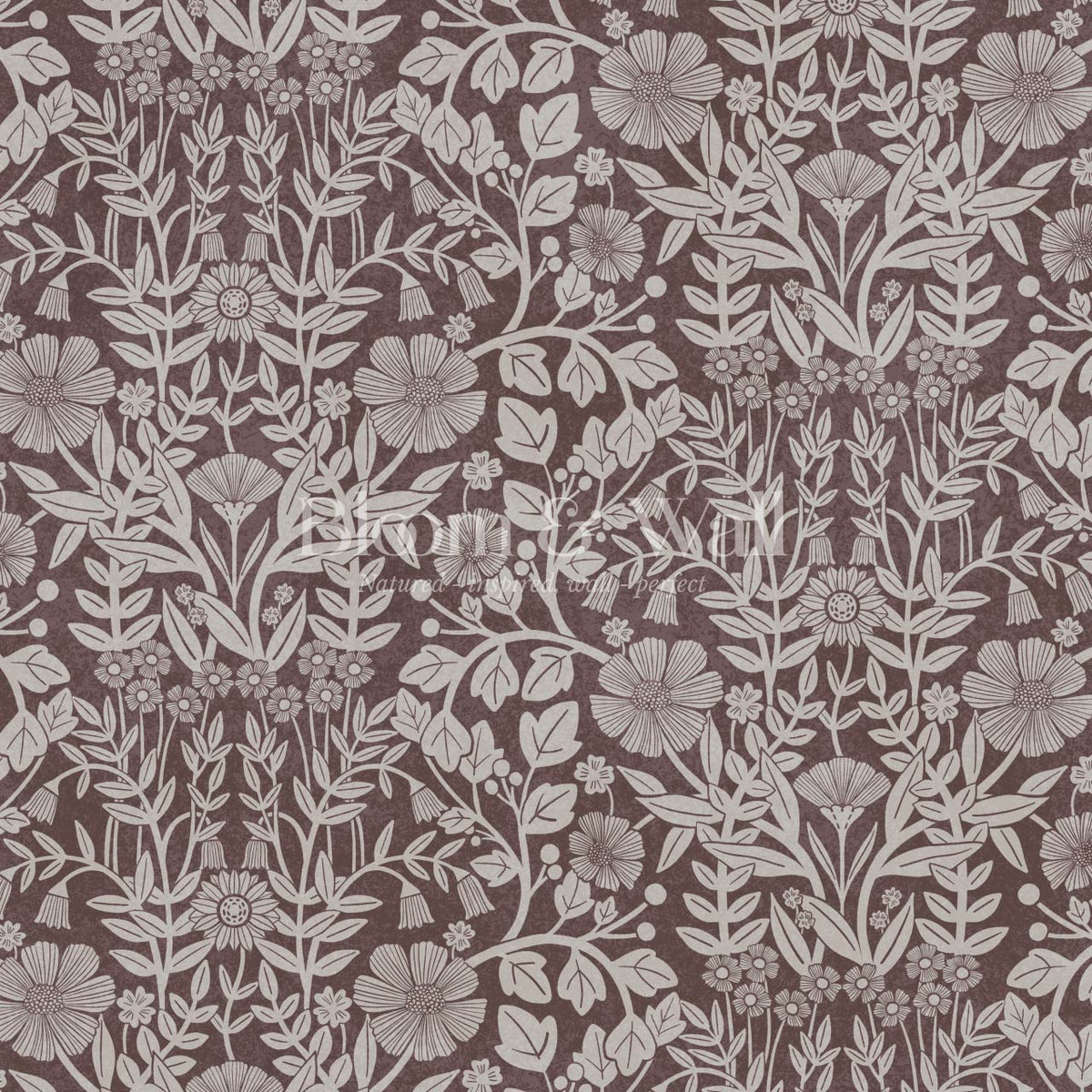 Linda Botanical Garden Wine Bone Wallpaper
