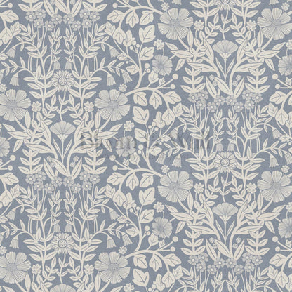 Linda Botanical Garden Powder Blue Bone Wallpaper