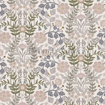 Linda Botanical Garden Plum Dust Pearl Wallpaper