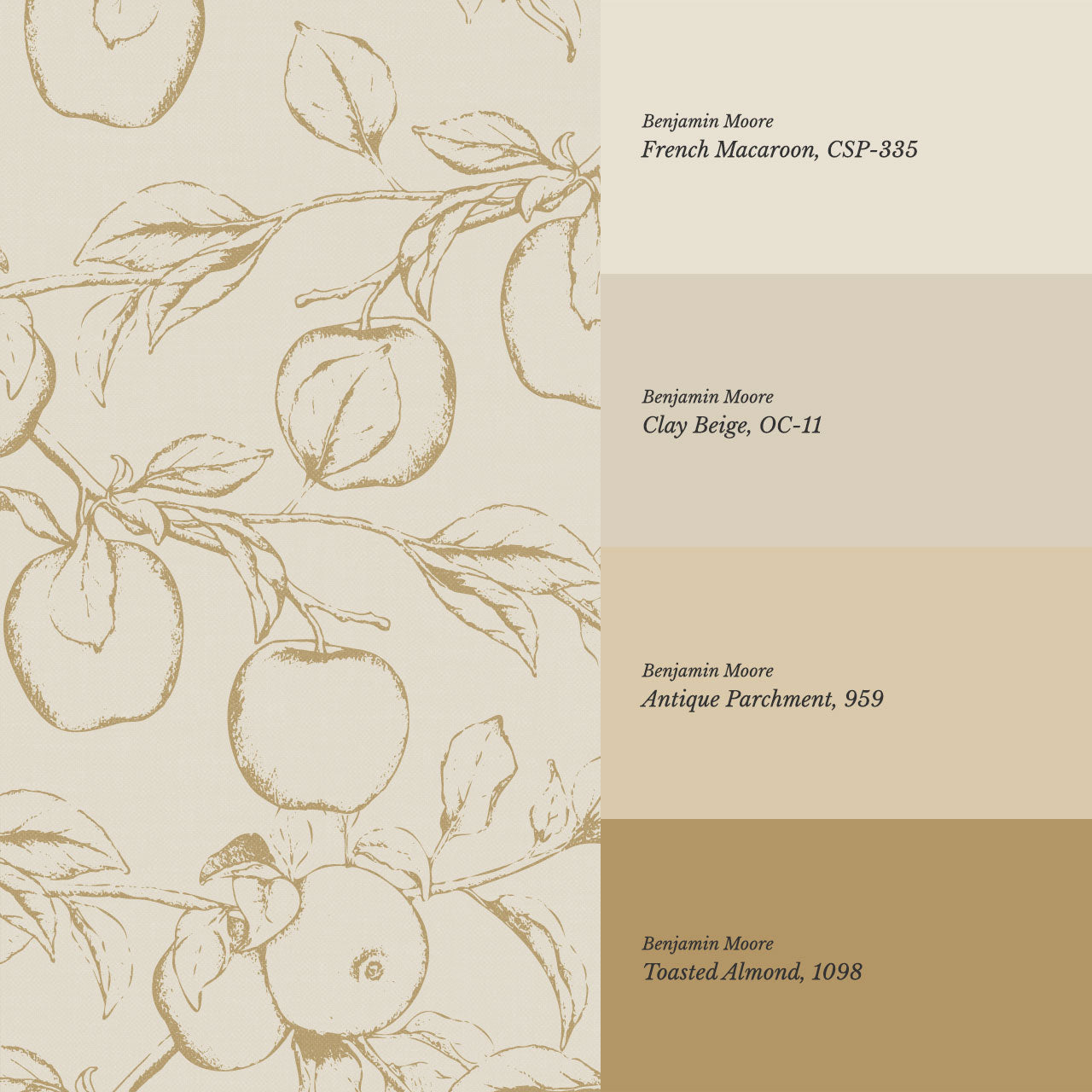 Lisette Orchard Branches Tawny Wallpaper