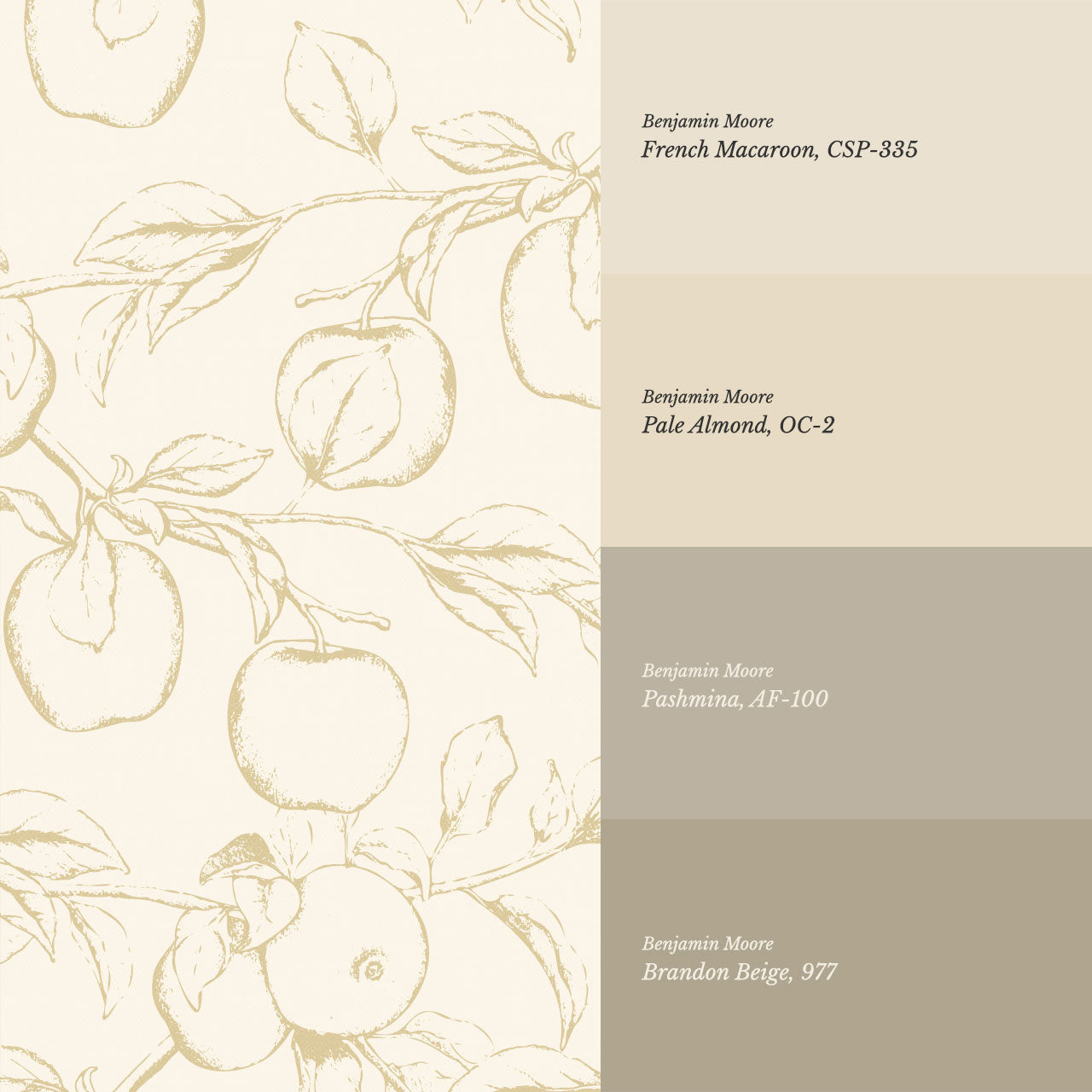Lisette Orchard Branches Cream Wallpaper