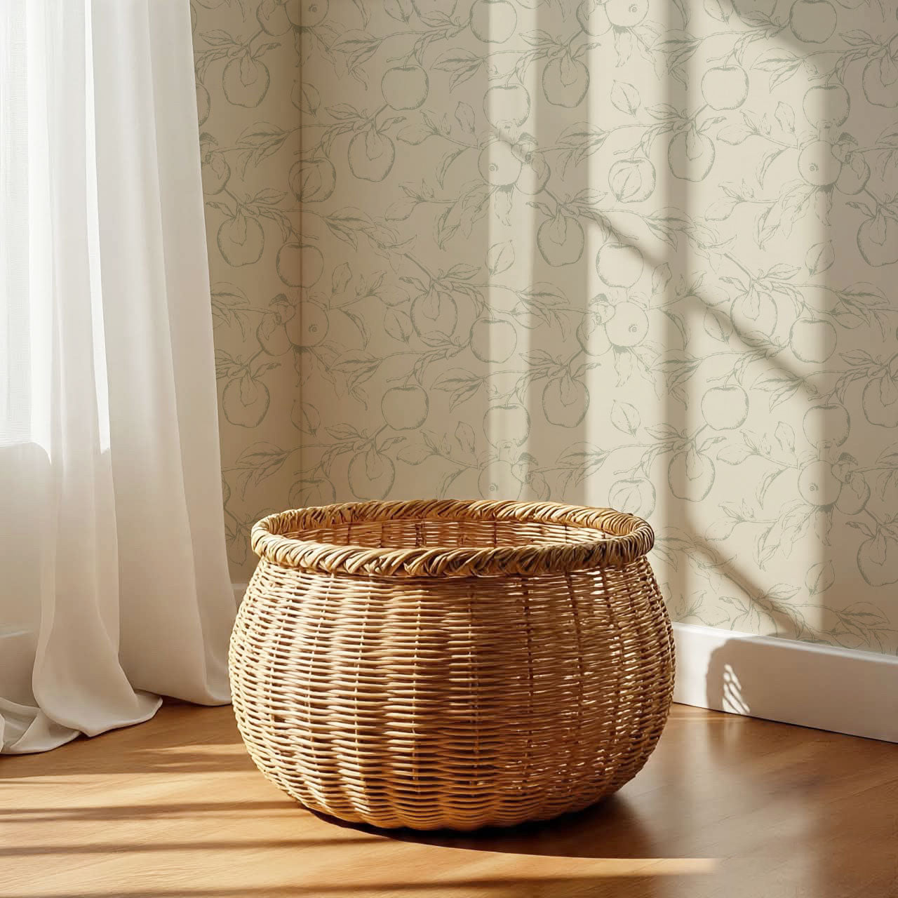 Lisette Orchard Branches Sage Wallpaper