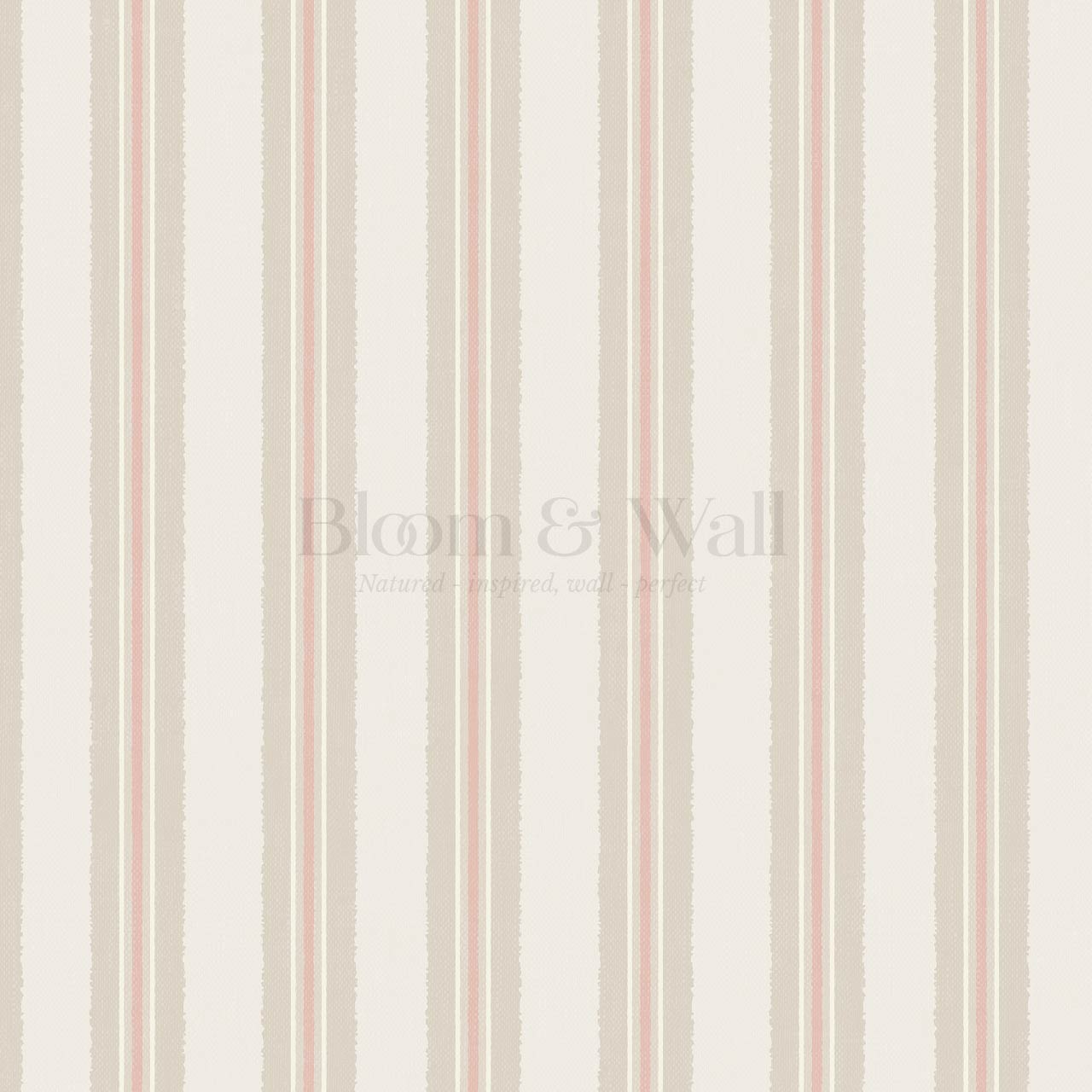 Loire Stripes Blush Wallpaper