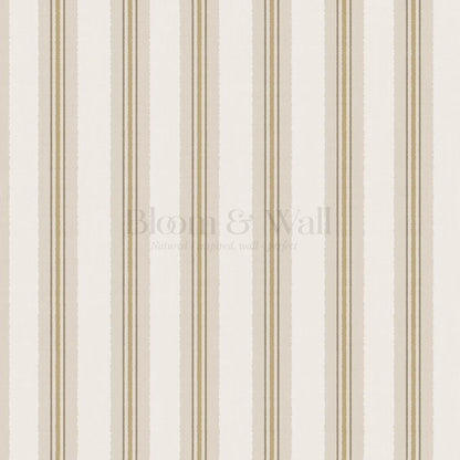 Loire Stripes Mustard Wallpaper