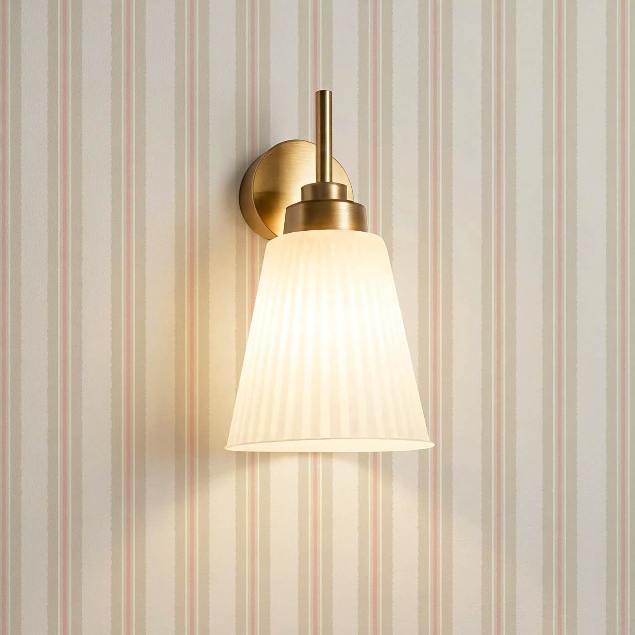 Loire Stripes Blush Wallpaper